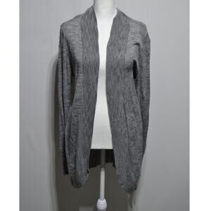 Merona Woman's Gray Open Front Cardigan Size Large
